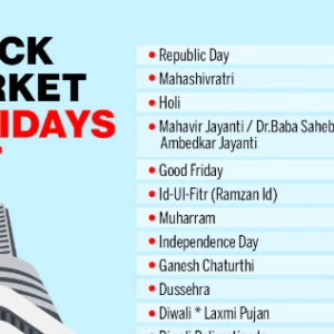 Stock market Holidays